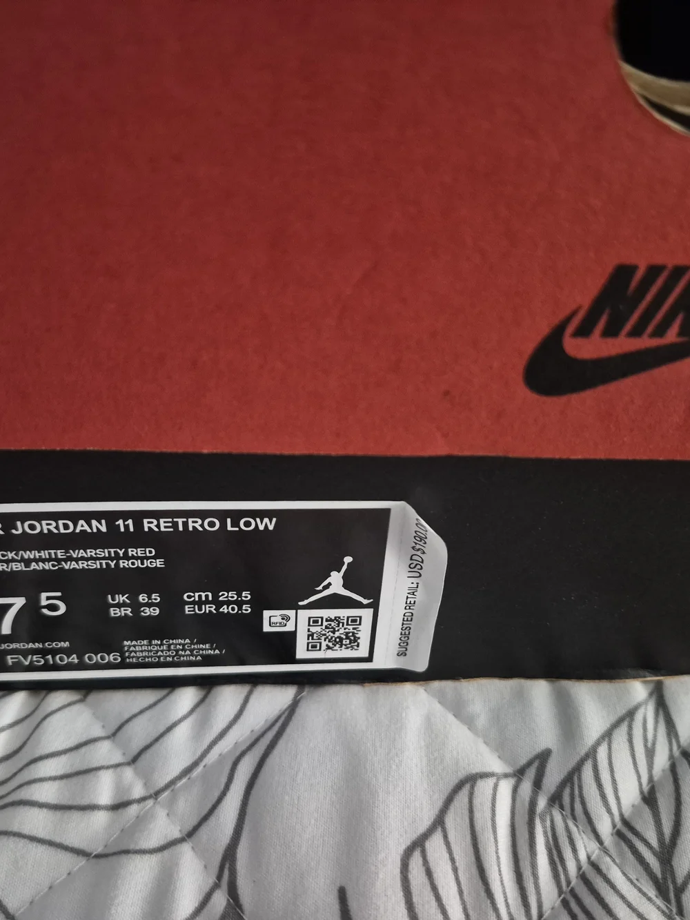 Nike Jordan 11 Retro Low Kids Bottoms - Varsity Red